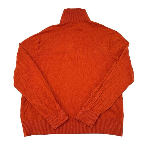 Banana Republic‎ Sweater Men’s Size XL Orange Merino Wool Pullover Thin Knit - Picture 2 of 10